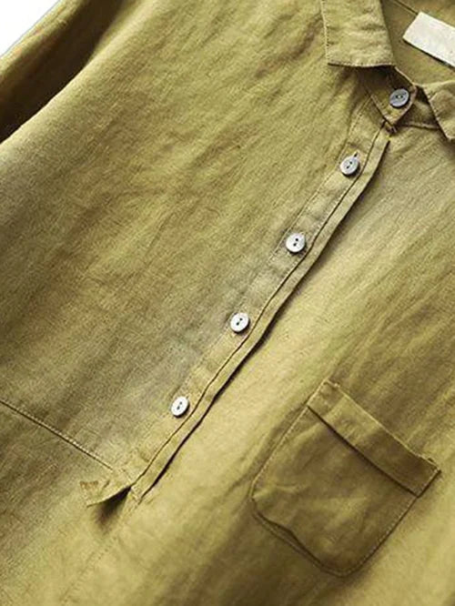 Linen Button-Up Shirt | Relaxed | Lightweight & Breathable