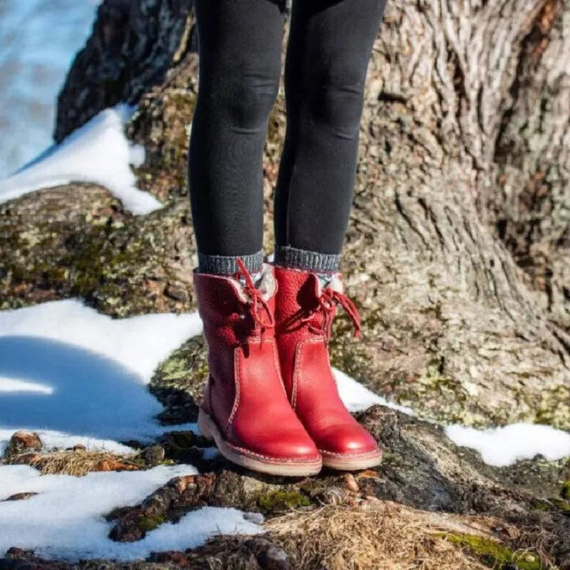 Leather Winter Boots | Fur-Lined | Warm & Durable