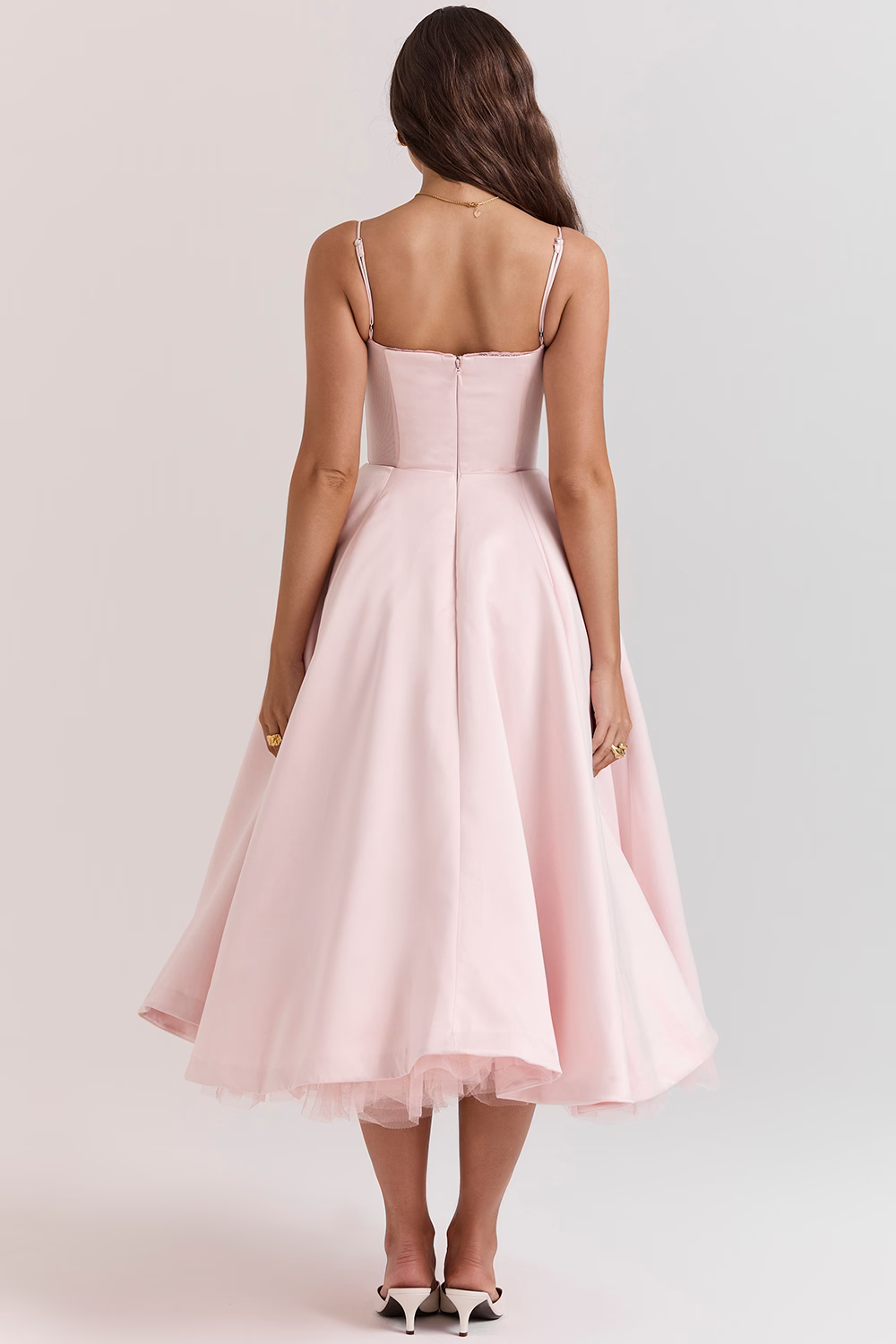 Elegant Corset Midi Dress | A-Line | Chic & Flattering