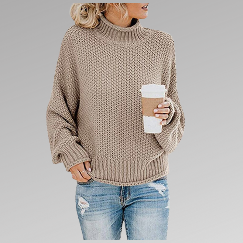 Chunky Knit Turtleneck Sweater | Oversized Fit | Cozy and Stylish