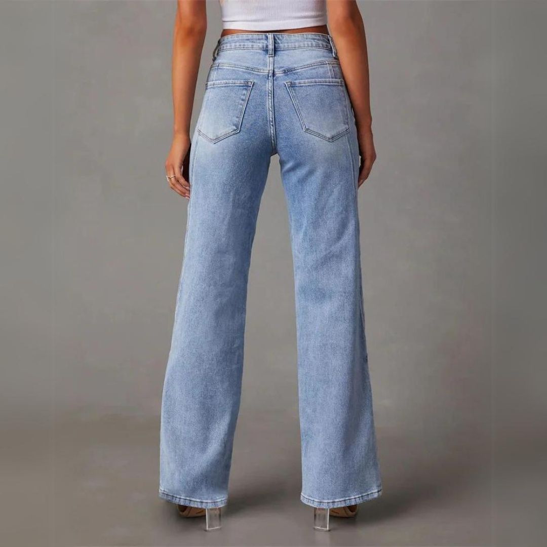 Wide-Leg High-Waisted Jeans | Vintage Denim | Effortlessly Chic