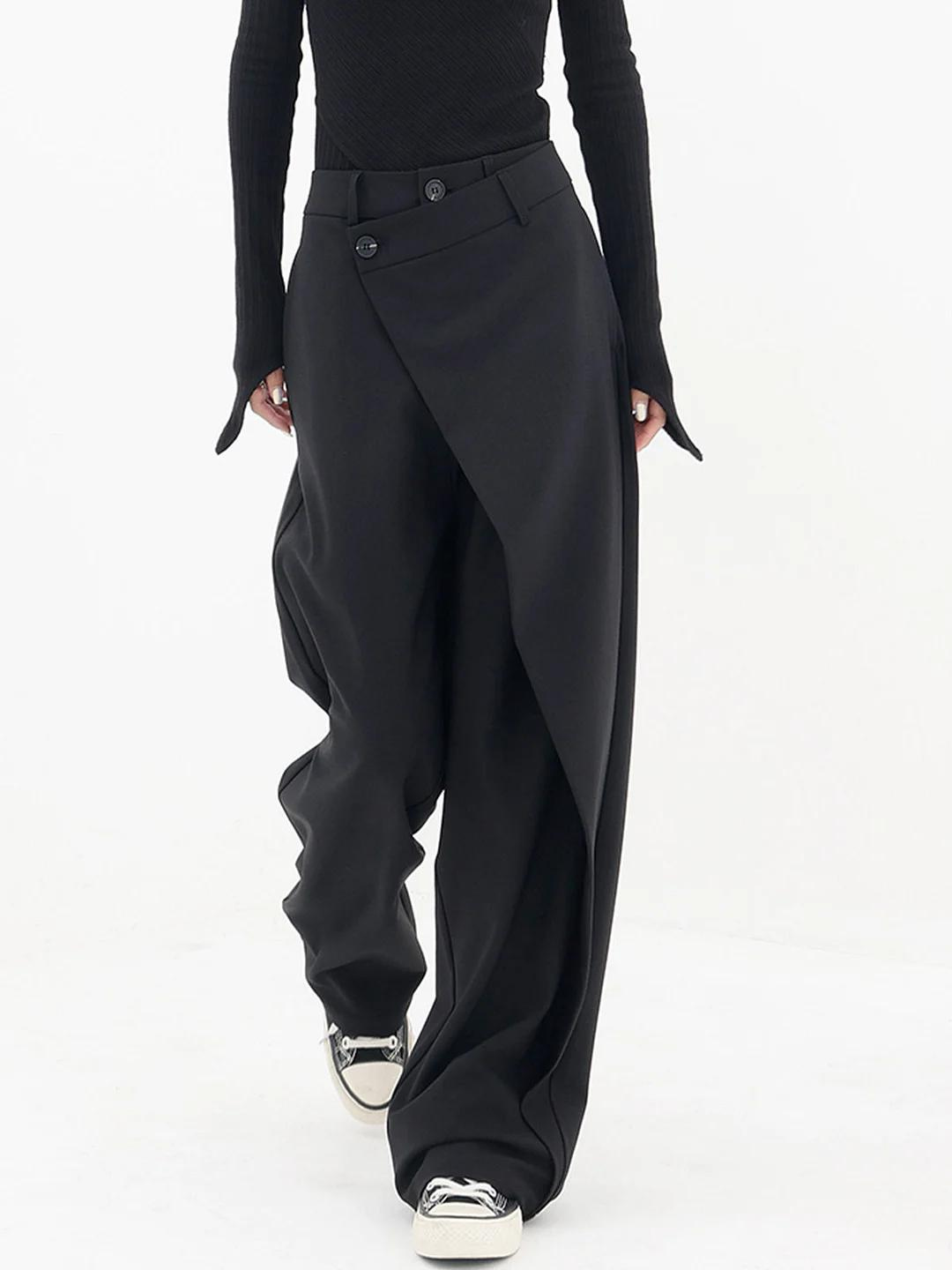 Asymmetrical Wide-Leg Pants | Elegant | Contemporary Design