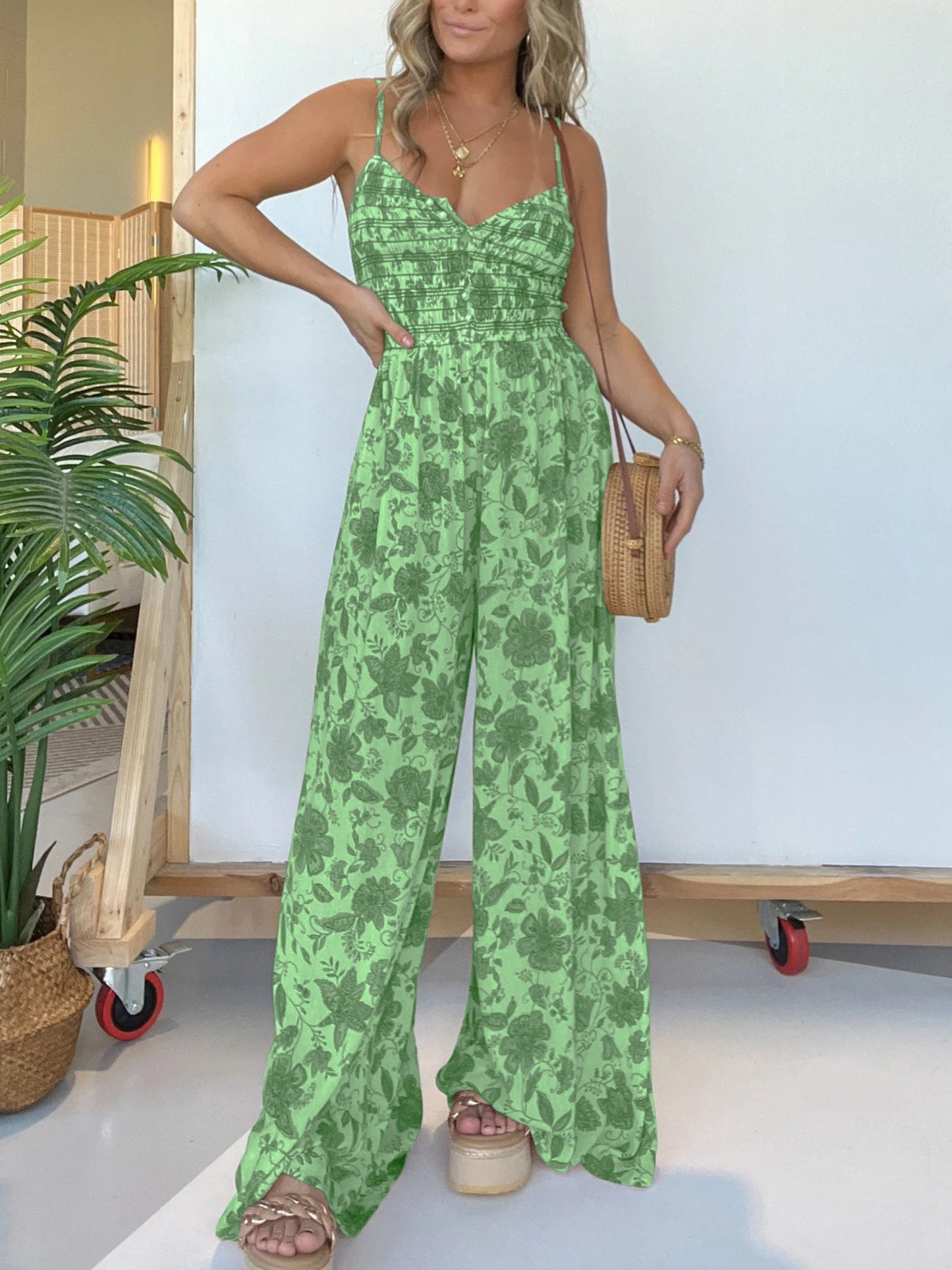 Floral Wide-Leg Jumpsuit | Summer Chic | Flowy & Comfortable