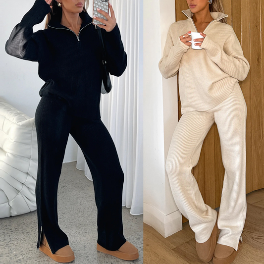 Ribbed Knit Lounge Set | Cozy | Effortless Chic