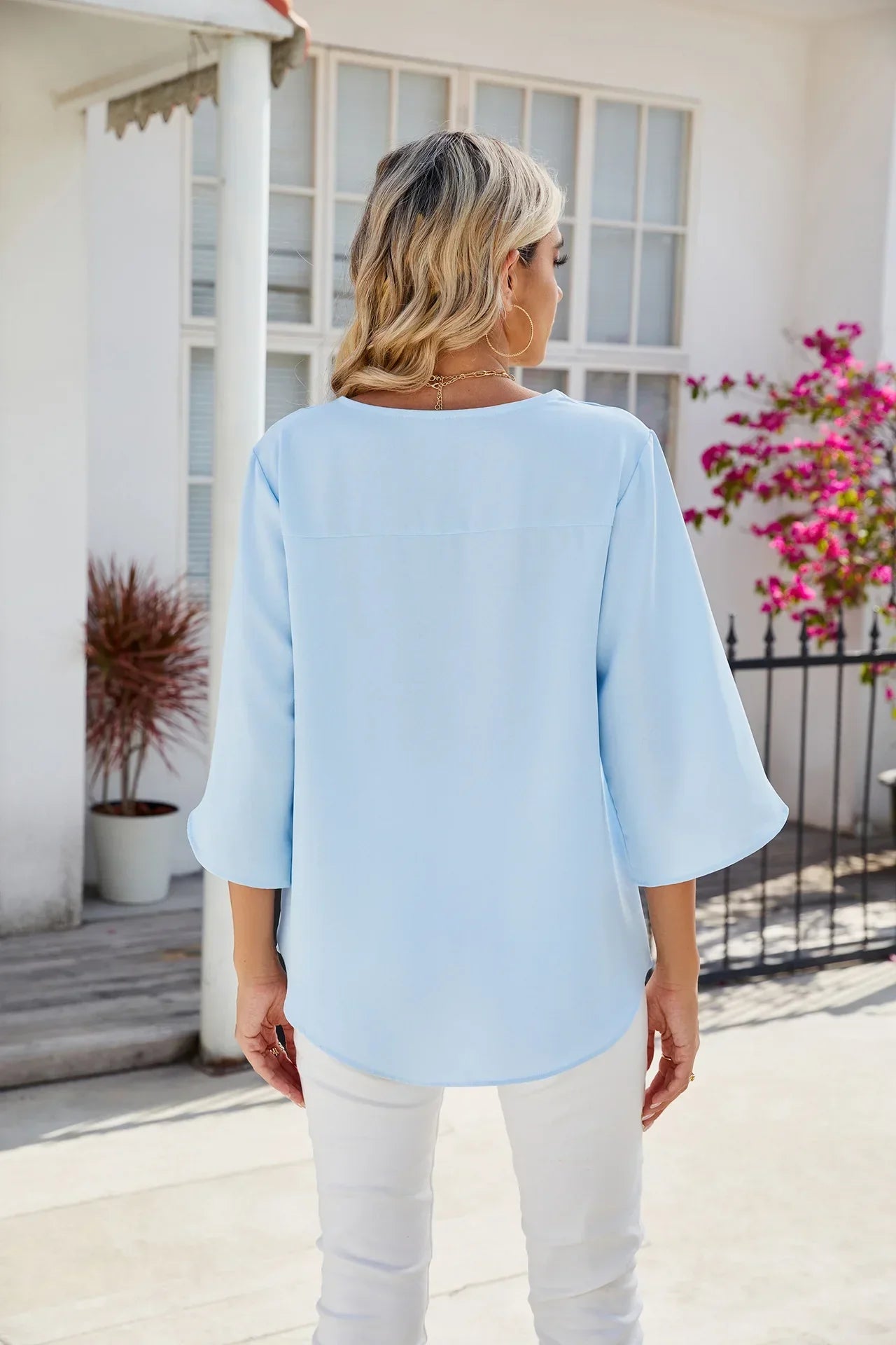 V-Neck Blouse | Elegant | Lightweight & Versatile