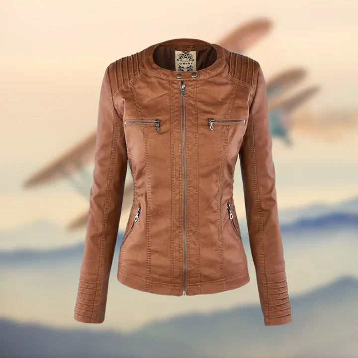 Hooded Leather-Look Jacket | Slim Fit | Stylish & Versatile