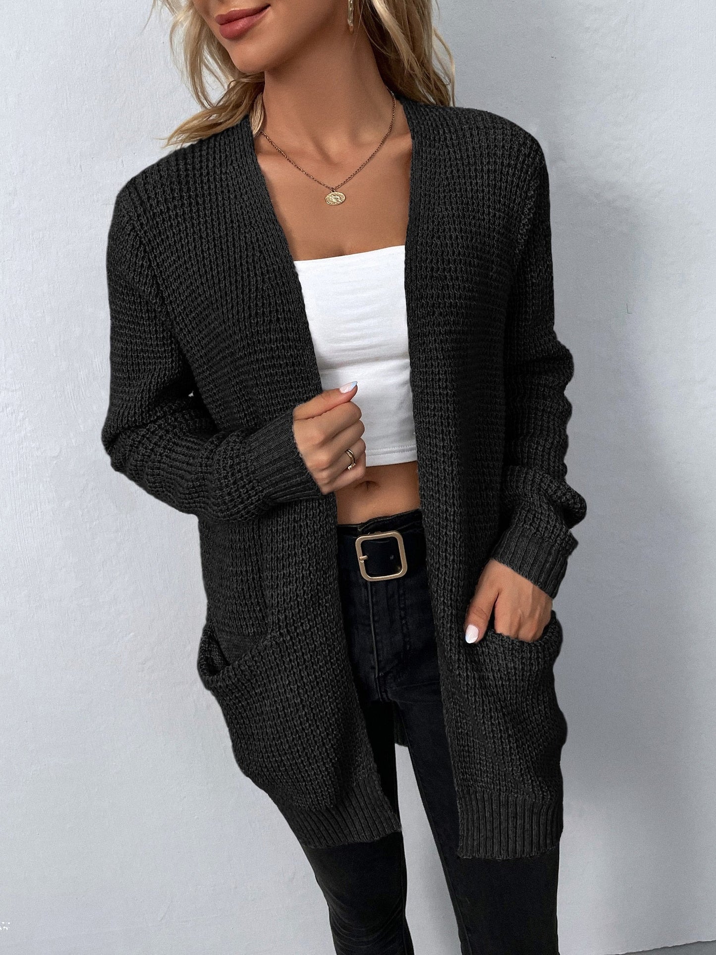 Knitted Open-Front Cardigan | Cozy & Stylish | Casual Essential