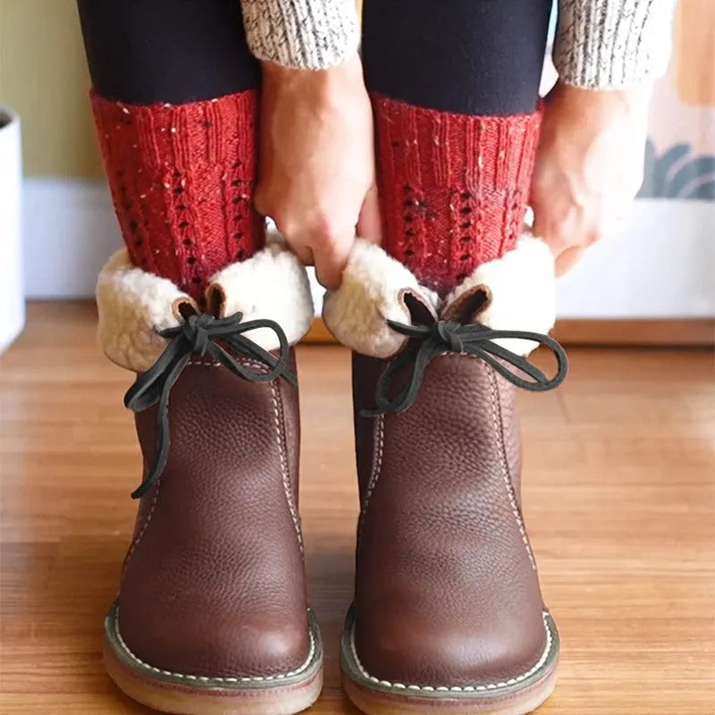 Leather Winter Boots | Fur-Lined | Warm & Durable