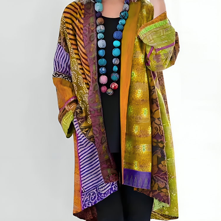 Boho Patchwork Kimono | Colorful | Lightweight & Flowing