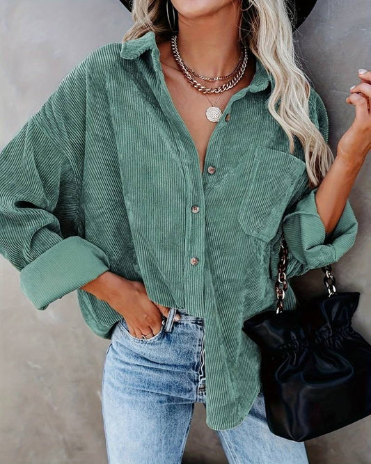 Oversized Corduroy Shirt | Vintage & Relaxed | Casual Button-Up