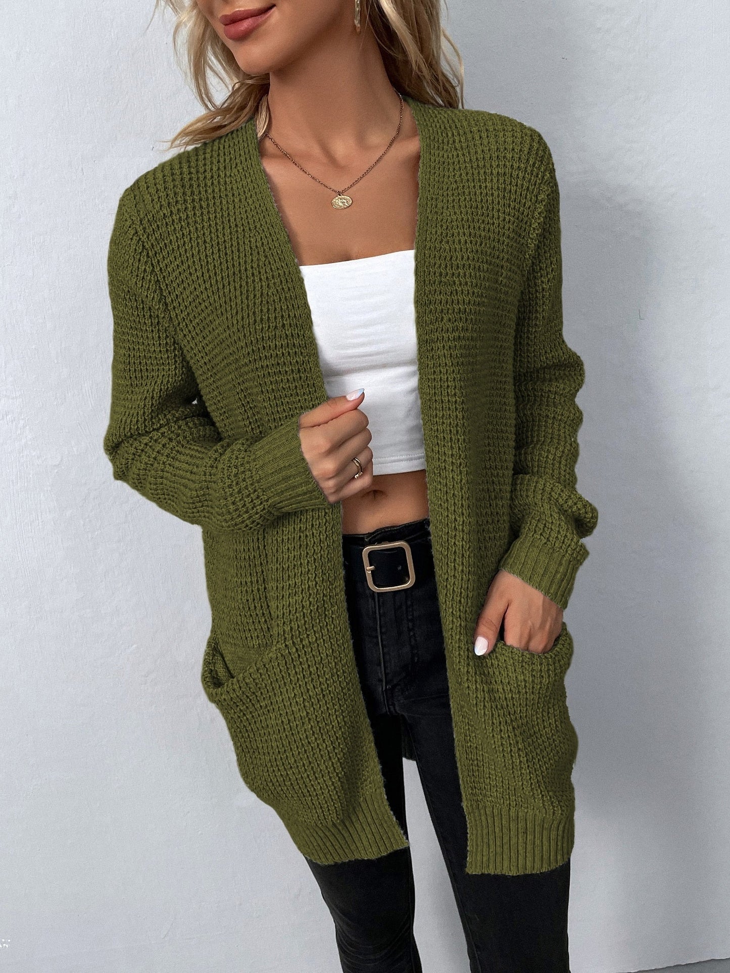 Knitted Open-Front Cardigan | Cozy & Stylish | Casual Essential