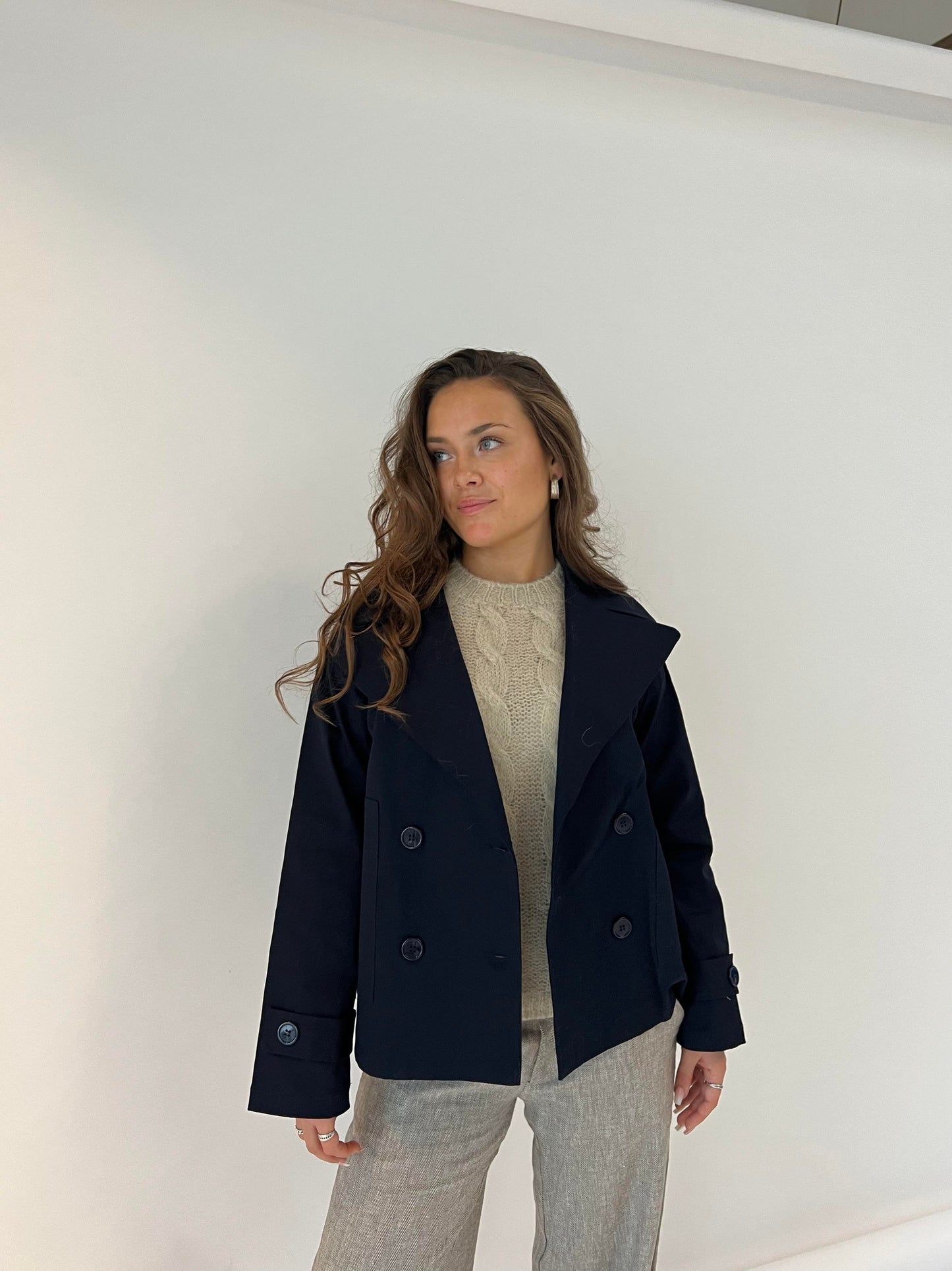 Classic Double-Breasted Coat | Effortless Elegance | Perfect for Layering