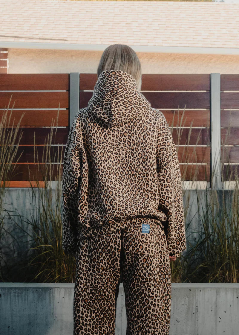 Leopard Print Hoodie Set | Cozy & Stylish | Statement Loungewear