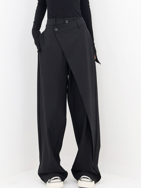 Asymmetrical Wide-Leg Pants | Elegant | Contemporary Design