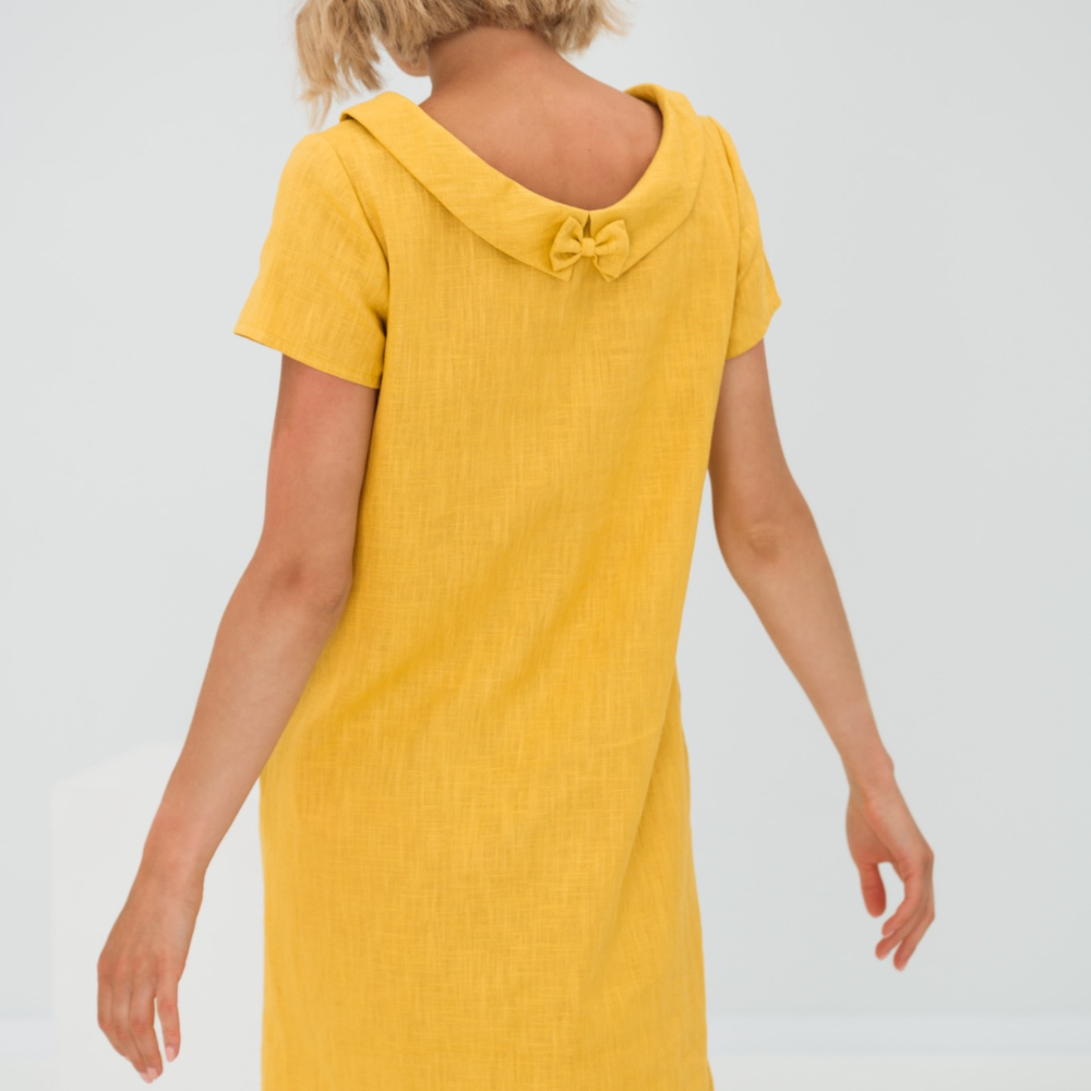 Linen Summer Dress | Short Sleeves | Lightweight & Elegant