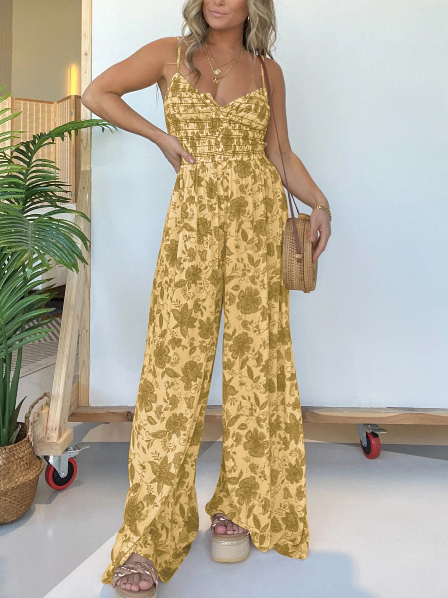 Floral Wide-Leg Jumpsuit | Summer Chic | Flowy & Comfortable