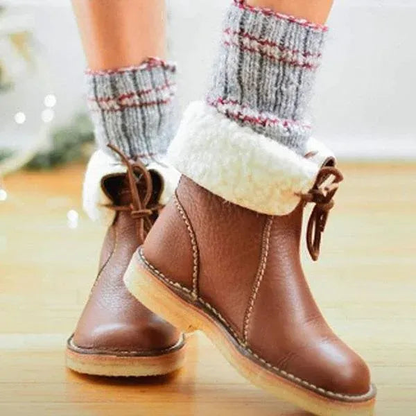 Leather Winter Boots | Fur-Lined | Warm & Durable