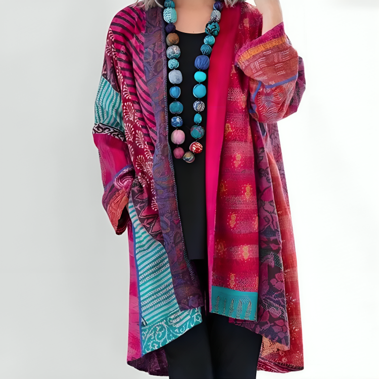 Boho Patchwork Kimono | Colorful | Lightweight & Flowing