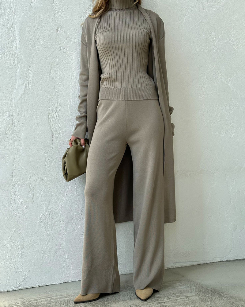 3-Piece Knitwear Set | Elegant | Cozy and Chic