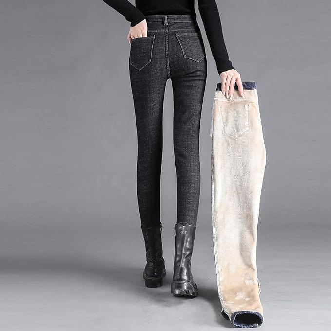 Fleece-Lined Skinny Jeans | Winter | Warm and Stylish