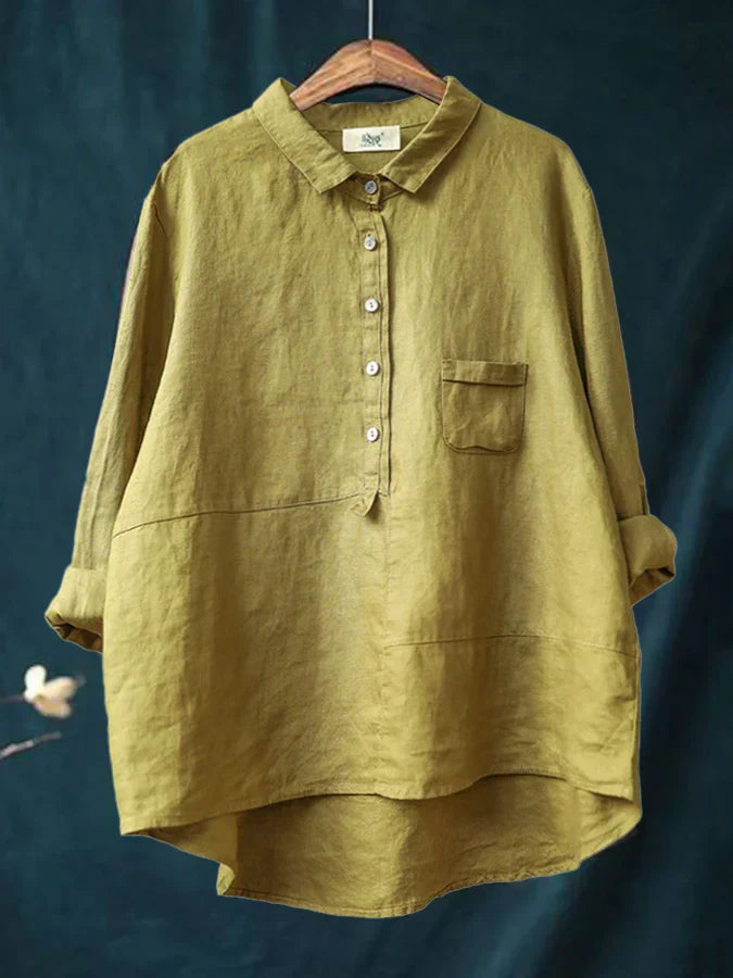 Linen Button-Up Shirt | Relaxed | Lightweight & Breathable