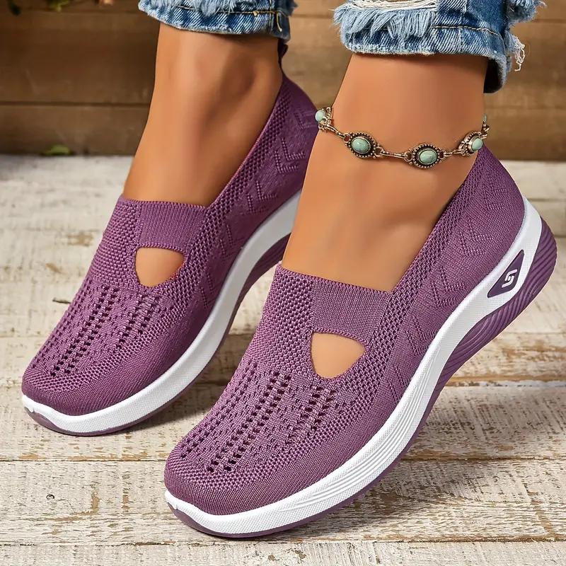 Breathable Knit Slip-On Sneakers | Casual | Lightweight and Comfortable