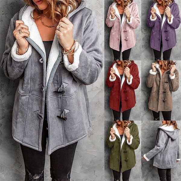 Sherpa-Lined Faux Suede Coat | Warm & Stylish | Hooded Winter Jacket