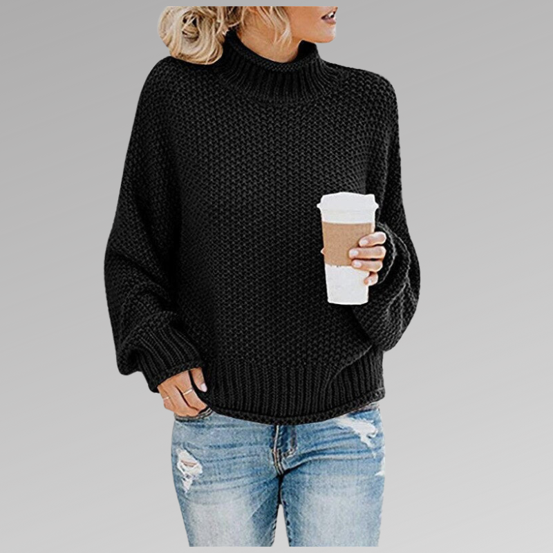 Chunky Knit Turtleneck Sweater | Oversized Fit | Cozy and Stylish