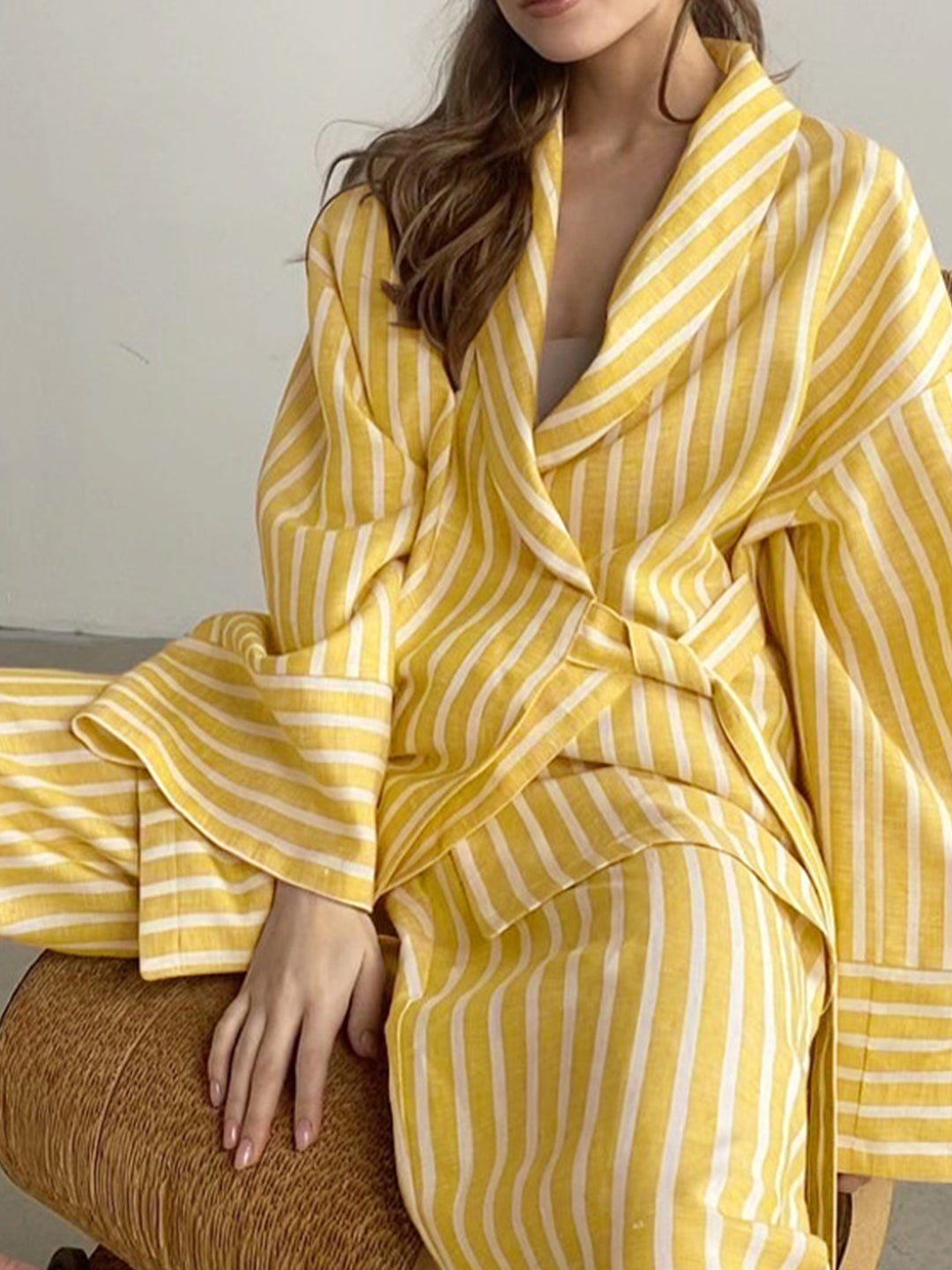 Linen Striped Set | Breathable & Chic | Relaxed Fit