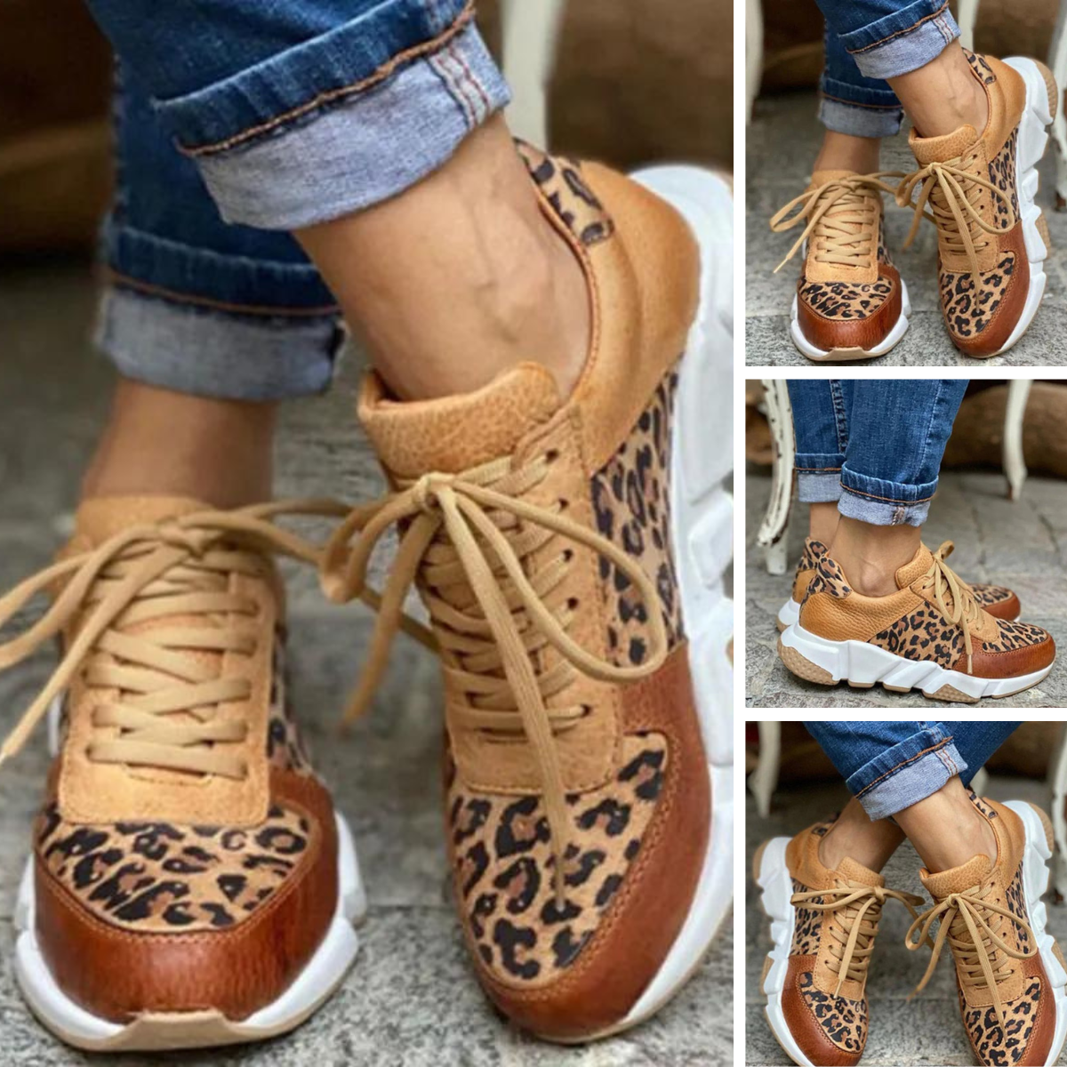 Leopard Print Sneakers | Bold & Comfortable | Streetwear Essential