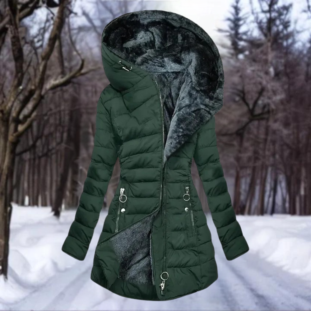 Fleece-Lined Puffer Coat | Winter Wear | Warm and Stylish