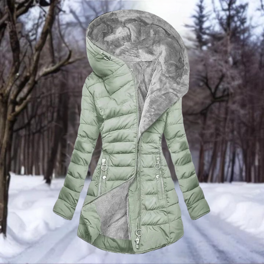 Fleece-Lined Puffer Coat | Winter Wear | Warm and Stylish