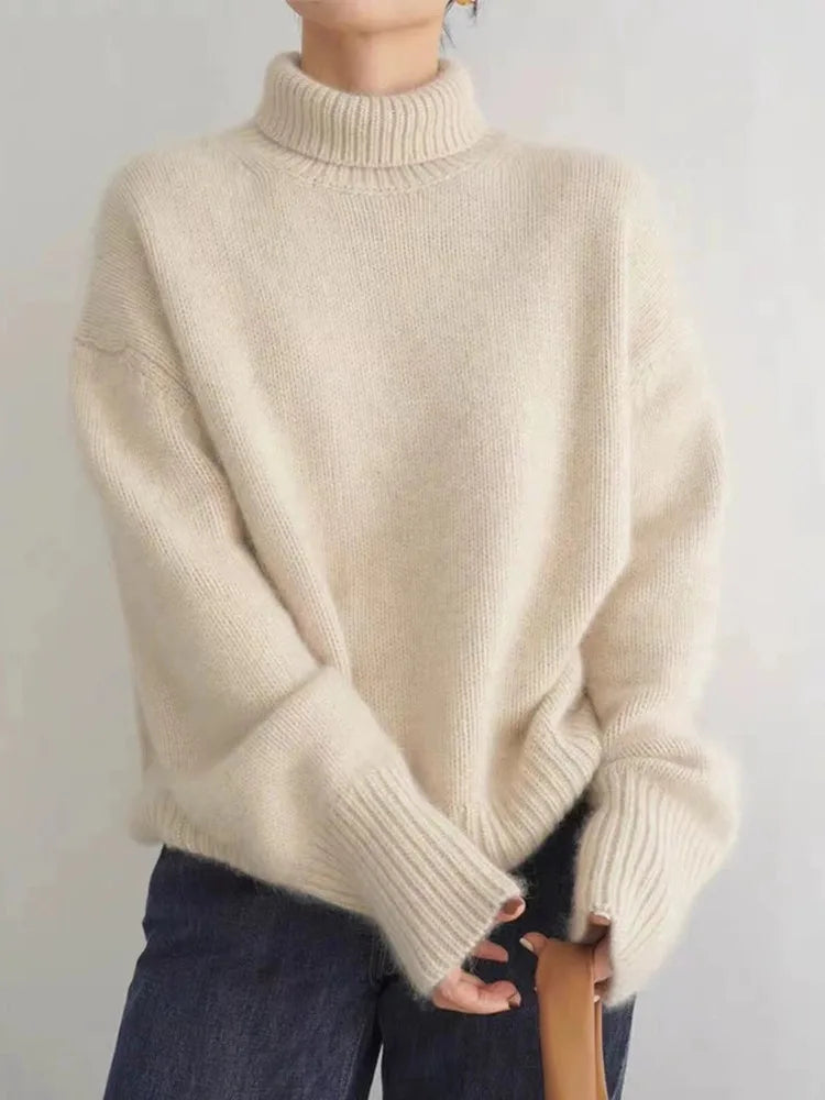 Oversized Turtleneck Sweater | Cozy | Warm & Chic