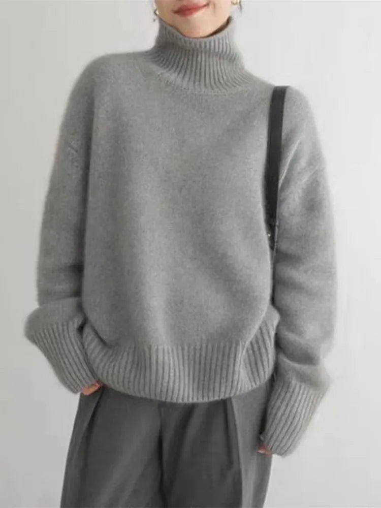 Oversized Turtleneck Sweater | Cozy | Warm & Chic