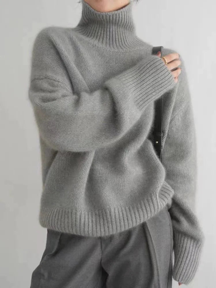 Oversized Turtleneck Sweater | Cozy | Warm & Chic