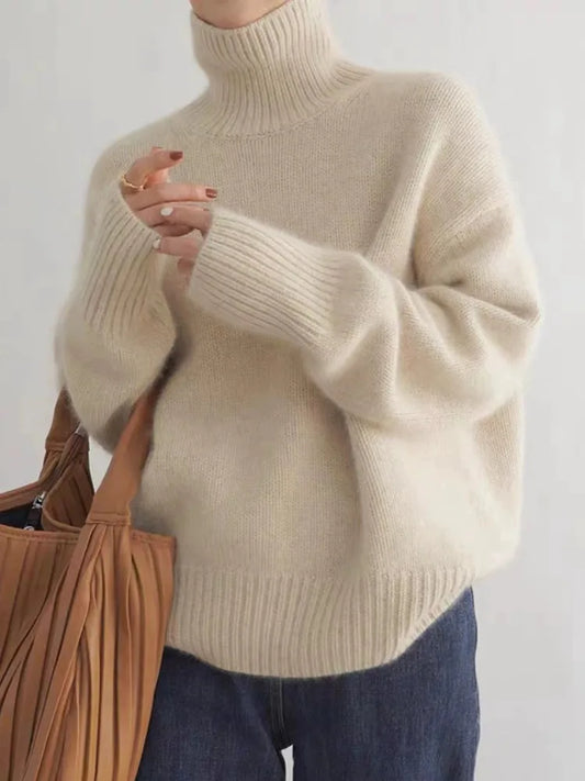 Oversized Turtleneck Sweater | Cozy | Warm & Chic