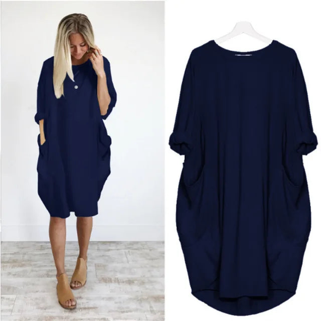 Oversized Pocket Dress | Casual | Relaxed and Comfortable