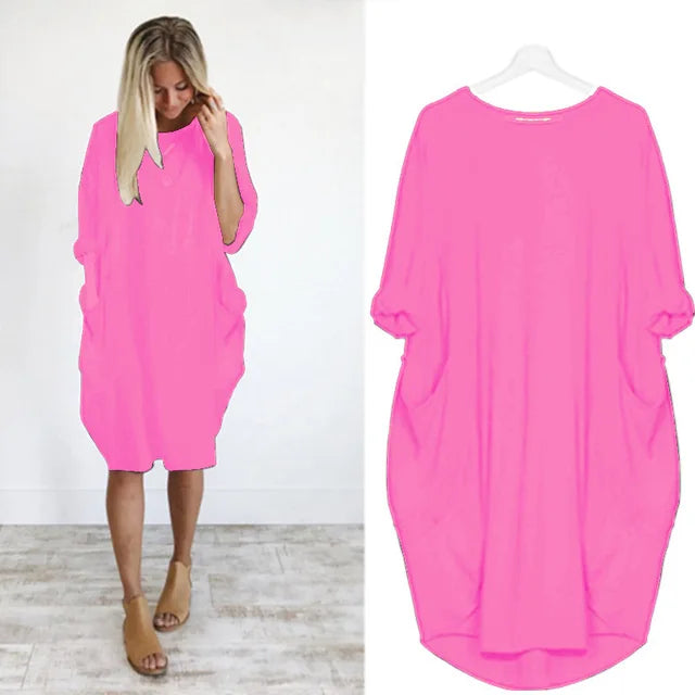 Oversized Pocket Dress | Casual | Relaxed and Comfortable