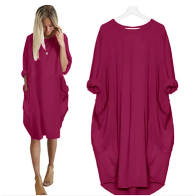 Oversized Pocket Dress | Casual | Relaxed and Comfortable