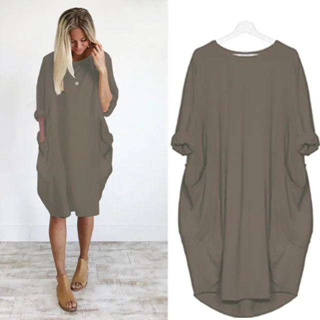 Oversized Pocket Dress | Casual | Relaxed and Comfortable