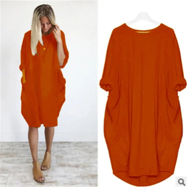 Oversized Pocket Dress | Casual | Relaxed and Comfortable