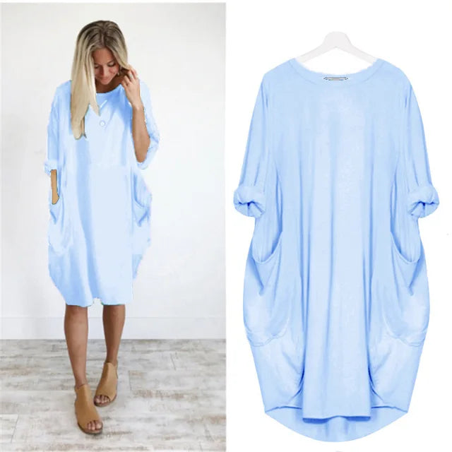 Oversized Pocket Dress | Casual | Relaxed and Comfortable