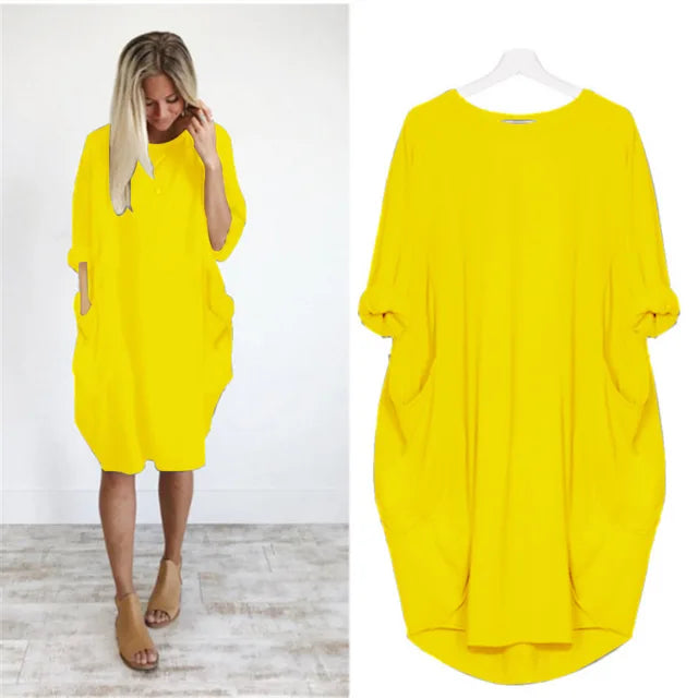 Oversized Pocket Dress | Casual | Relaxed and Comfortable