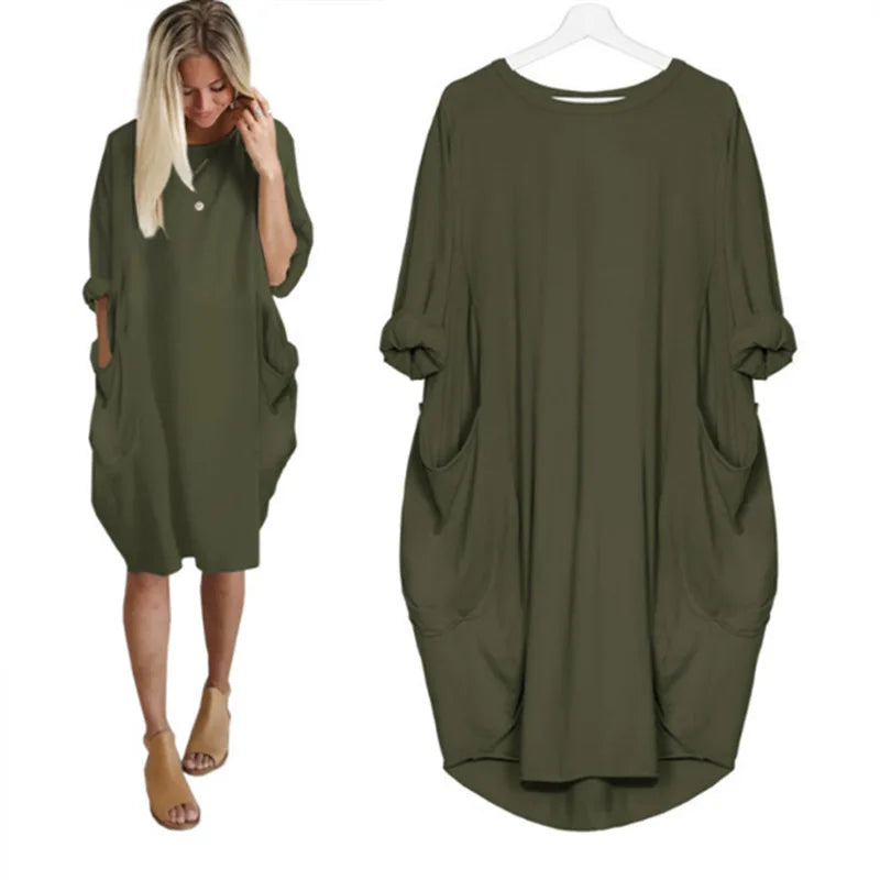 Oversized Pocket Dress | Casual | Relaxed and Comfortable