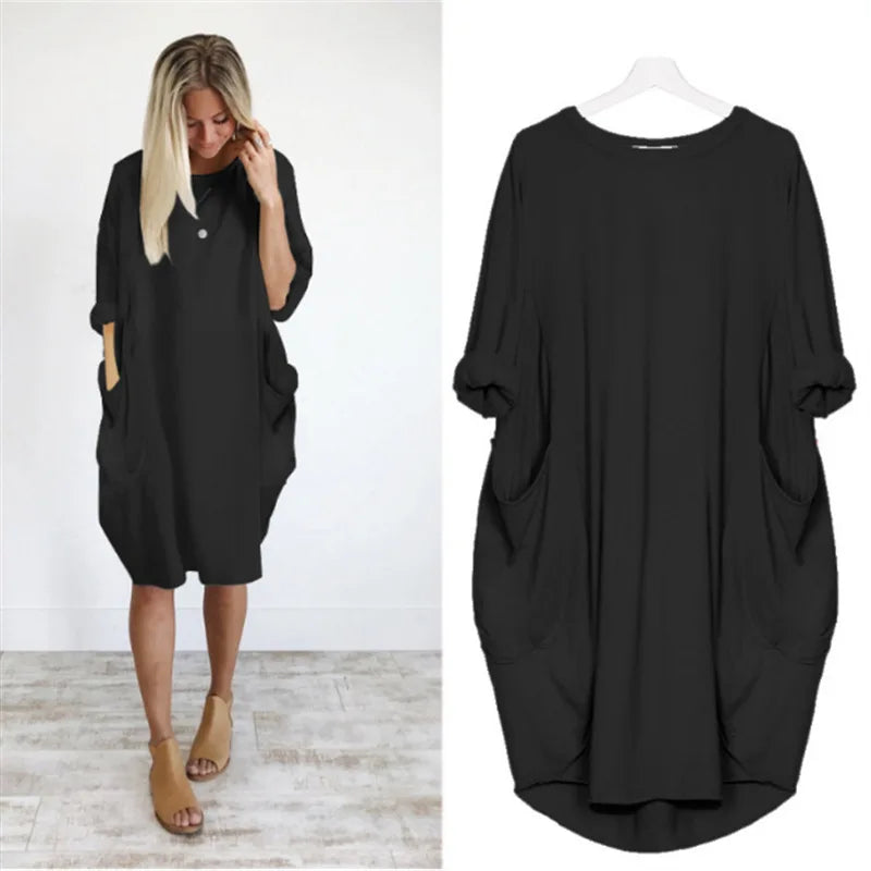 Oversized Pocket Dress | Casual | Relaxed and Comfortable