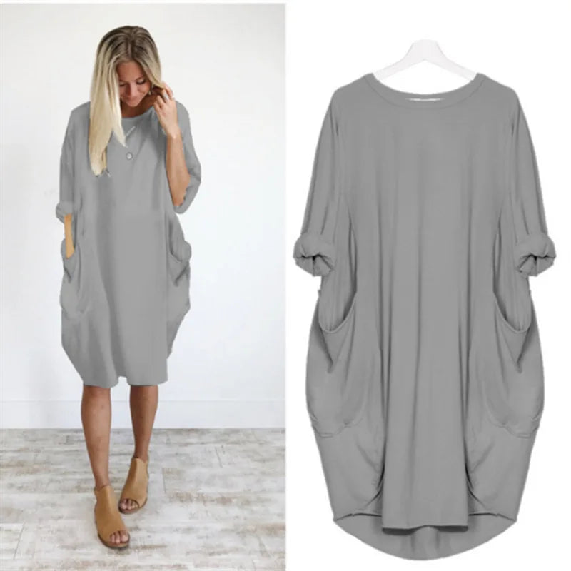 Oversized Pocket Dress | Casual | Relaxed and Comfortable