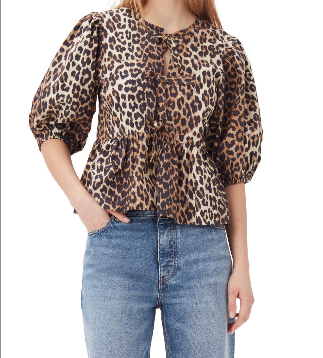 Puff Sleeve Animal Print Top | Bold & Trendy | Perfect for Statement Looks