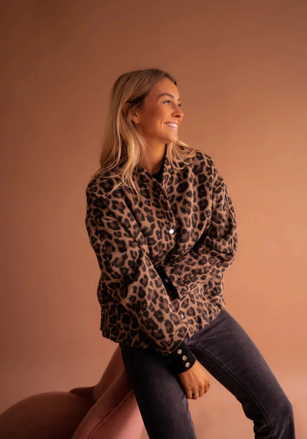 Leopard Print Button-Up Jacket | Cozy & Trendy | Fall Essential