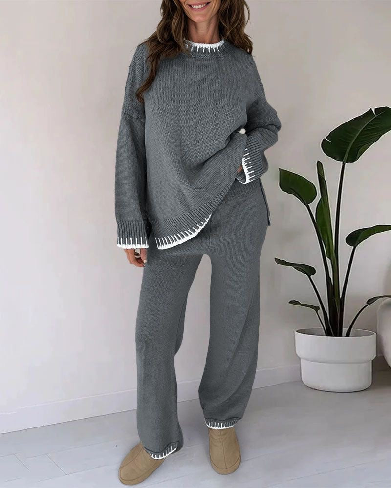 Knit Sweater & Pants Set | Cozy & Stylish | Perfect for Effortless Fashion