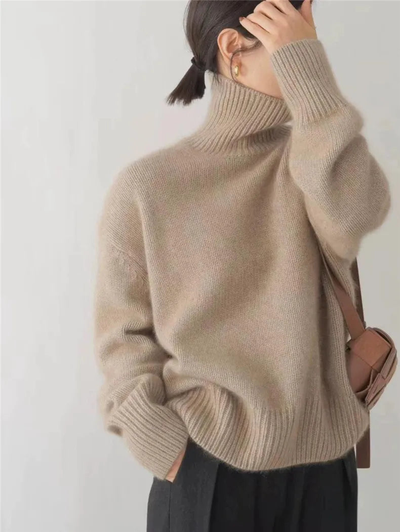 Oversized Turtleneck Sweater | Cozy | Warm & Chic